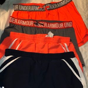Underarmour workout shorts: set of 4